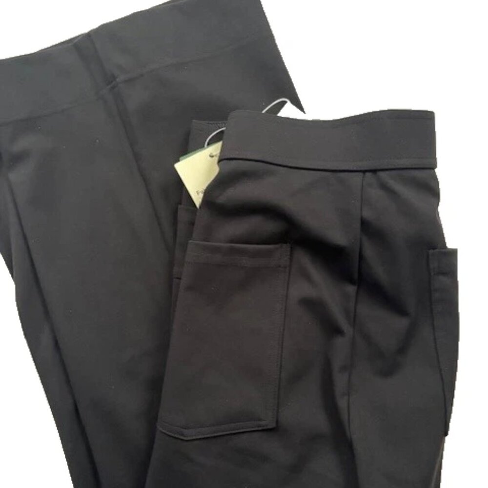 HALARA 16P Black High Waisted Pockets Straight Leg Casual Pants XL 16 Petite NWT - Picture 4 of 5